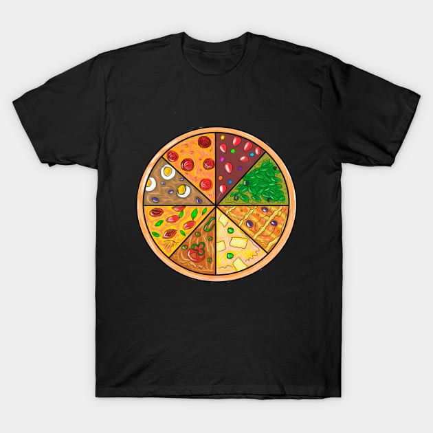 Pizza T-Shirt by MikeMeineArts